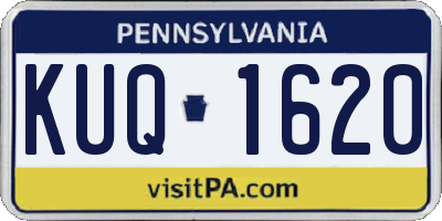 PA license plate KUQ1620
