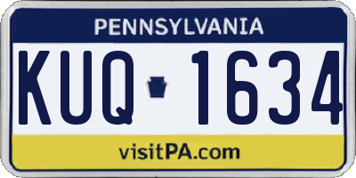 PA license plate KUQ1634