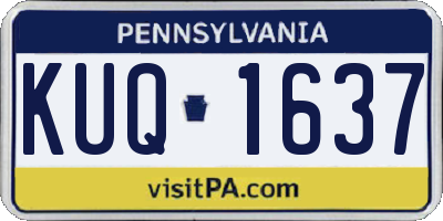PA license plate KUQ1637