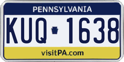 PA license plate KUQ1638