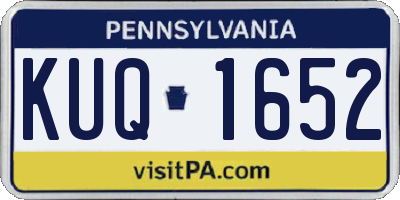 PA license plate KUQ1652