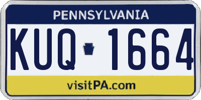 PA license plate KUQ1664