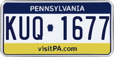 PA license plate KUQ1677