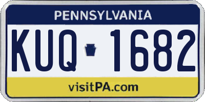 PA license plate KUQ1682
