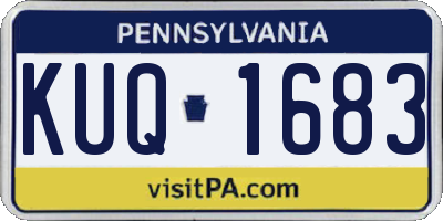 PA license plate KUQ1683
