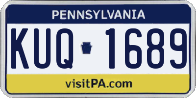 PA license plate KUQ1689