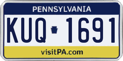 PA license plate KUQ1691