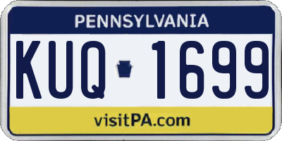 PA license plate KUQ1699