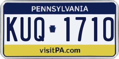 PA license plate KUQ1710