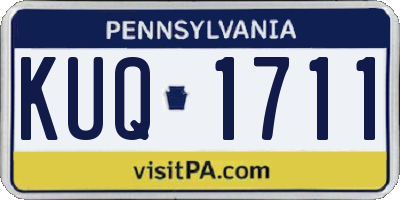 PA license plate KUQ1711