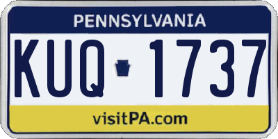 PA license plate KUQ1737