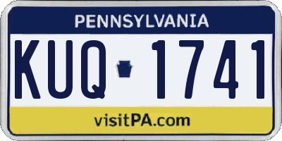 PA license plate KUQ1741