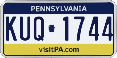 PA license plate KUQ1744