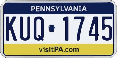 PA license plate KUQ1745