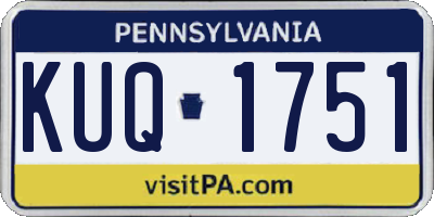PA license plate KUQ1751