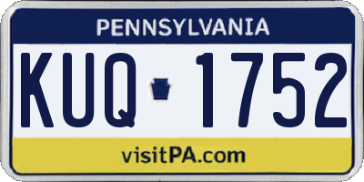 PA license plate KUQ1752