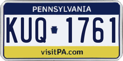 PA license plate KUQ1761