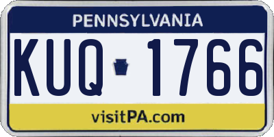 PA license plate KUQ1766