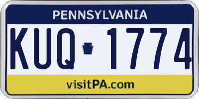 PA license plate KUQ1774