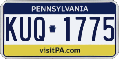 PA license plate KUQ1775
