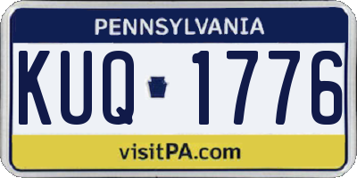 PA license plate KUQ1776