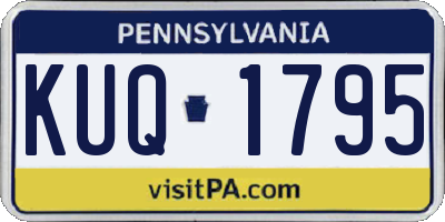 PA license plate KUQ1795