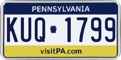 PA license plate KUQ1799