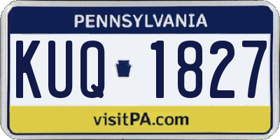 PA license plate KUQ1827