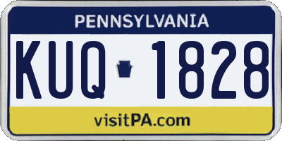 PA license plate KUQ1828