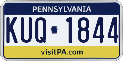 PA license plate KUQ1844
