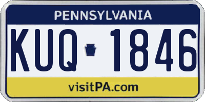 PA license plate KUQ1846