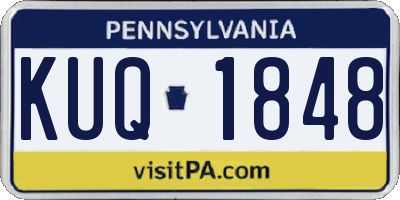 PA license plate KUQ1848