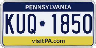 PA license plate KUQ1850