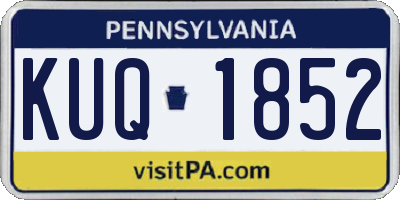 PA license plate KUQ1852