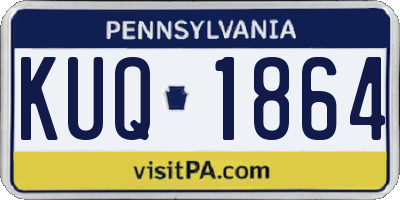 PA license plate KUQ1864
