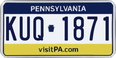 PA license plate KUQ1871