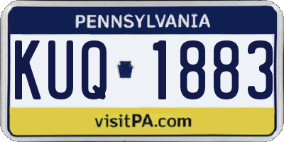 PA license plate KUQ1883