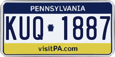 PA license plate KUQ1887