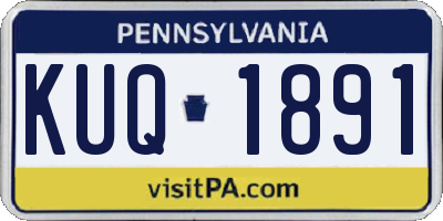 PA license plate KUQ1891