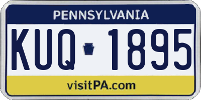 PA license plate KUQ1895
