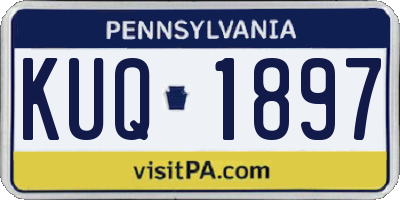 PA license plate KUQ1897