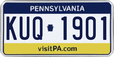 PA license plate KUQ1901