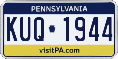 PA license plate KUQ1944