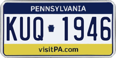 PA license plate KUQ1946