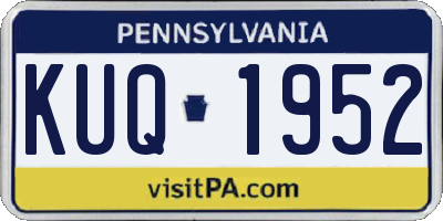 PA license plate KUQ1952