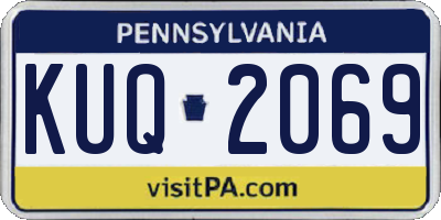 PA license plate KUQ2069