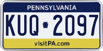PA license plate KUQ2097