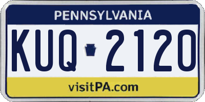 PA license plate KUQ2120