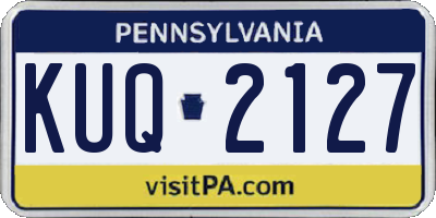 PA license plate KUQ2127