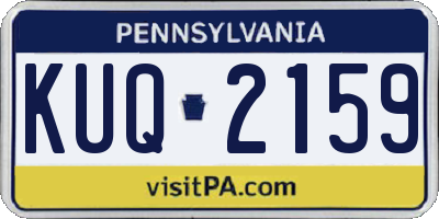 PA license plate KUQ2159